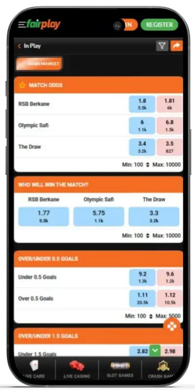 Fairplay sports mobile